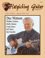 Flatpicking Guitar Magazine Cover of Doc Watson