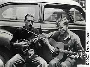 Doc Watson and Clarence "Frog" Greene Photo